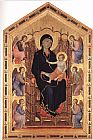 Duccio Di Buoninsegna Canvas Paintings - Rucellai Madonna
